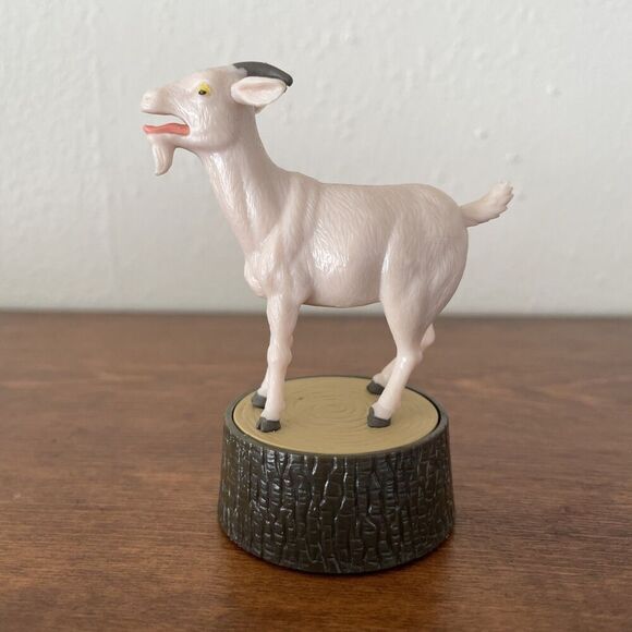 Screaming Goat Desk Figure Toy Animal Collector Decor Makes Scream Sound Funny - Picture 1 of 7